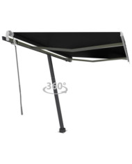 Auvent manuel rétractable sur pied 300x250 cm Anthracite | Mobilier & Déco
