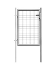 Porte de jardin Acier galvanisé 105x150 cm Argenté | Mobilier & Déco