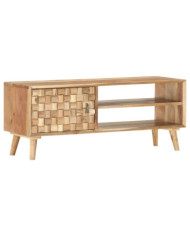 Meuble TV 100x35x40 cm Bois d'acacia massif | Mobilier & Déco