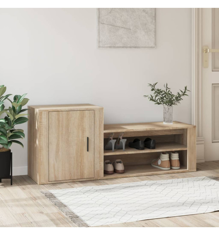Armoire à chaussures Chêne sonoma 130x35x54cm Bois d'ingénierie | Mobilier & Déco