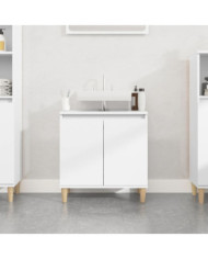 Meuble d'évier blanc 58x33x60 cm bois d'ingénierie | Mobilier & Déco