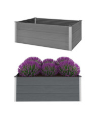Lit surélevé de jardin WPC 150x100x54 cm Gris | Mobilier & Déco