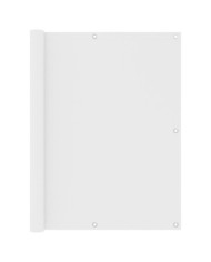 Écran de balcon Blanc 120x600 cm Tissu Oxford | Mobilier & Déco