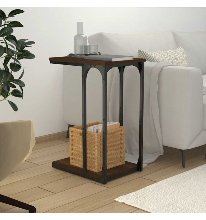 Table d'appoint Chêne marron 40x30x60 cm Bois d'ingénierie | Mobilier & Déco