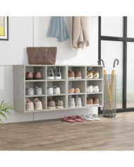 Armoires à chaussures 2 pcs Gris béton 52,5x30x50 cm | Mobilier & Déco