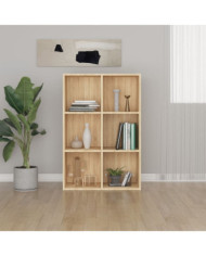 Bibliothèque/Buffet chêne sonoma 66x30x98 cm bois d'ingénierie | Mobilier & Déco
