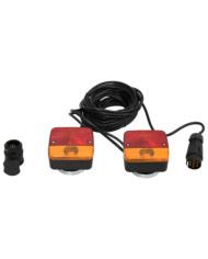 Feux de remorque 2pcs Rouge 10,5x7,5x10cm 12V ampoule classique | Mobilier & Déco