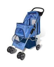 Poussette pour chiens 15 kg Bleu | Mobilier & Déco