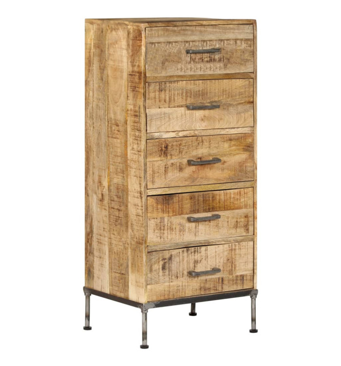 Coffre à tiroirs 45x35x106 cm Bois de manguier massif | Mobilier & Déco
