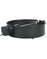 Kit d'anneau de rôtissoire de barbecue 57 cm Noir | Mobilier & Déco