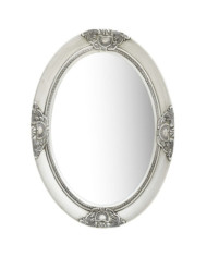 Miroir mural style baroque 50x70 cm Argenté | Mobilier & Déco