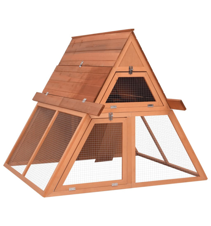 Clapier 152x127x109,5 cm Bois de sapin massif | Mobilier & Déco