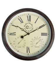 Esschert Design Horloge de station avec thermo-hygromètre 30,5 cm TF009 | Mobilier & Déco