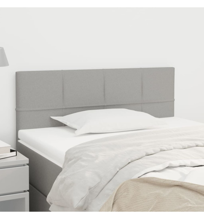 Tête de lit Gris clair 80x5x78/88 cm Tissu | Mobilier & Déco