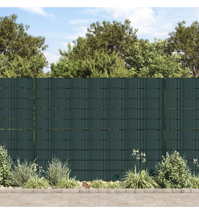 Écrans d'intimité de jardin 4 pcs PVC 35x0,19 m Vert mat | Mobilier & Déco