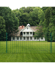 Clôture Euro Acier 20x0,8 m Vert | Mobilier & Déco