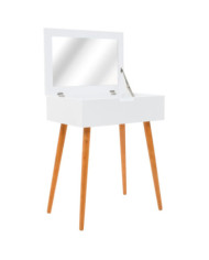 Coiffeuse avec miroir MDF 60 x 40 x 75 cm | Mobilier & Déco