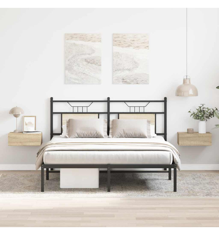 Tables de chevet flottantes 2 pcs Chêne sonoma Bois ingénierie | Mobilier & Déco