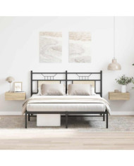 Tables de chevet flottantes 2 pcs Chêne sonoma Bois ingénierie | Mobilier & Déco