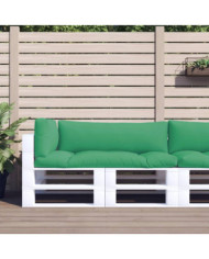 Coussins de palette lot de 3 vert tissu | Mobilier & Déco