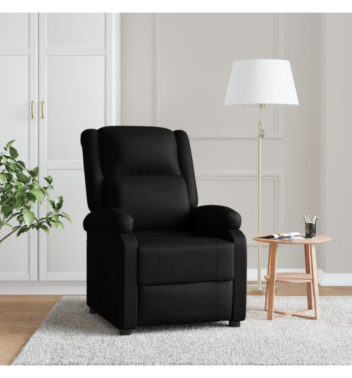 Fauteuil inclinable Noir Similicuir | Mobilier & Déco