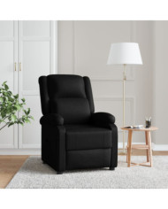 Fauteuil inclinable Noir Similicuir | Mobilier & Déco