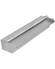 Lame d'eau rectangulaire à LED 45 cm en acier inoxydable pour piscine | Mobilier & Déco