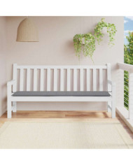 Coussin de banc de jardin gris 200x50x4 cm tissu oxford | Mobilier & Déco