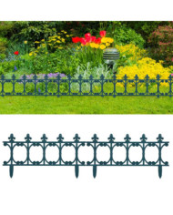 Bordures de jardin 16 pcs Vert 10 m PP | Mobilier & Déco