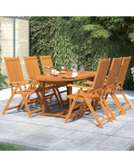 Ensemble à manger de jardin 7 pcs Bois d'acacia massif | Mobilier & Déco