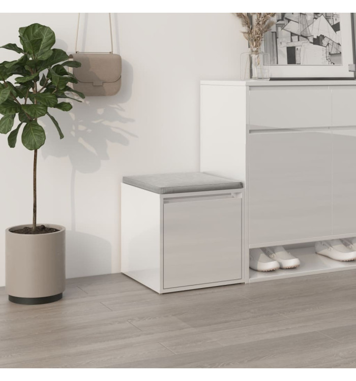  Tiroir boîte Blanc brillant 40,5x40x40 cm Bois d'ingénierie | Mobilier & Déco