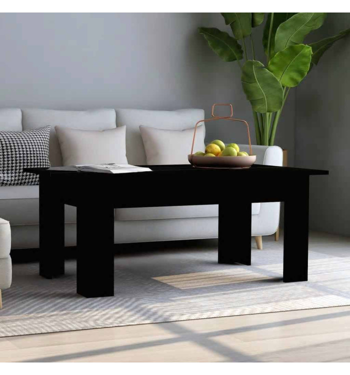 Table basse Noir 100x60x42 cm Bois d’ingénierie | Mobilier & Déco