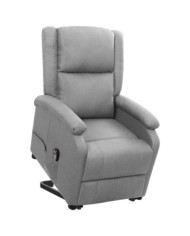 Fauteuil Gris clair Tissu | Mobilier & Déco