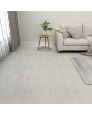 Dalles de plancher autoadhésives 55 pcs PVC 5,11 m² crème | Mobilier & Déco
