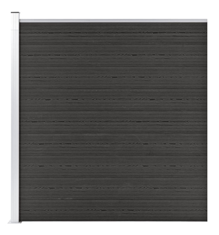 Clôture de jardin WPC 175x186 cm Gris | Mobilier & Déco