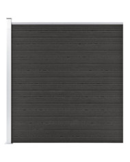 Clôture de jardin WPC 175x186 cm Gris | Mobilier & Déco