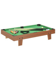 Mini table de billard 3 pieds 92x52x19 cm Marron et vert | Mobilier & Déco