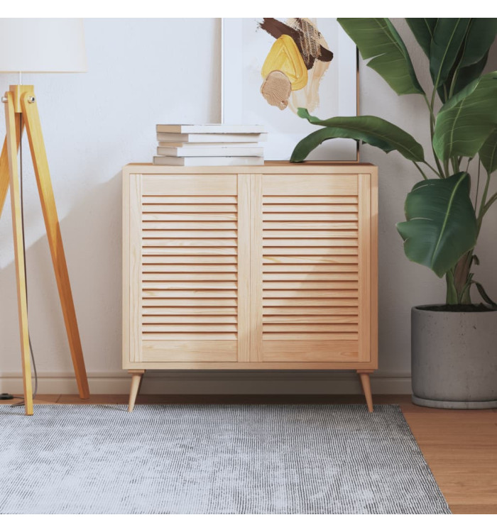 Portes d'armoire à persiennes 2 pcs 61,5x39,4 cm pin massif | Mobilier & Déco