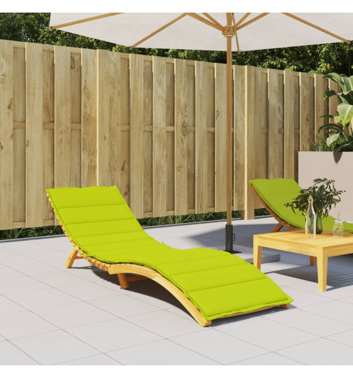 Coussin de chaise longue vert vif 200x50x3 cm tissu oxford | Mobilier & Déco