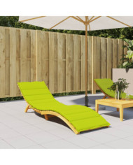 Coussin de chaise longue vert vif 200x50x3 cm tissu oxford | Mobilier & Déco