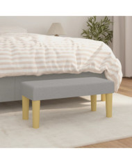 Banc Gris clair 70x30x30 cm Tissu | Mobilier & Déco