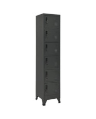 Armoire à casiers Anthracite 38x40x180 cm Acier | Mobilier & Déco