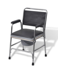 Chaise d'aisance Acier Noir | Mobilier & Déco