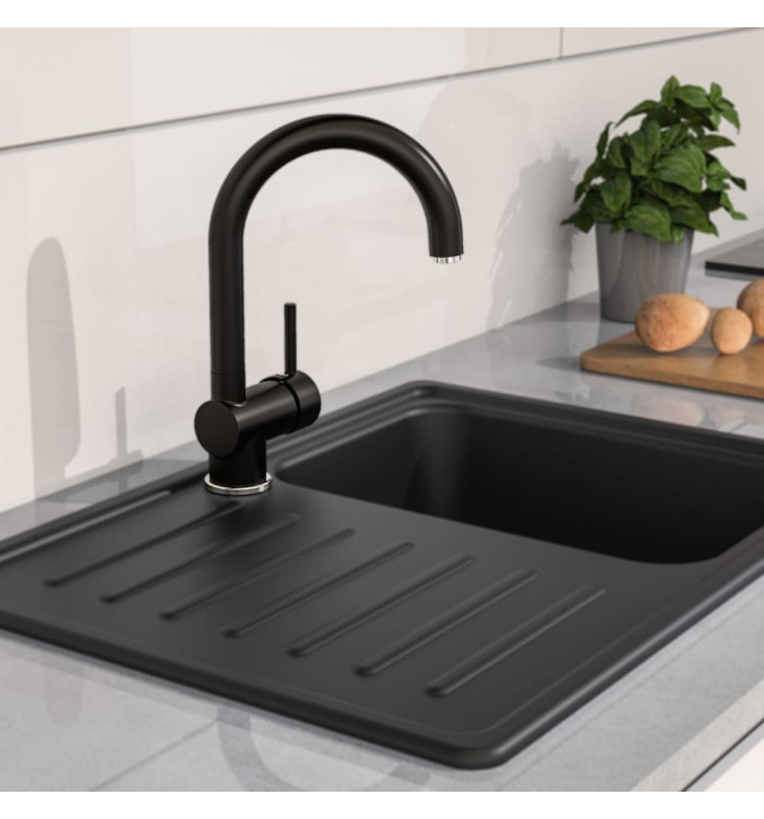 EISL Mitigeur d'évier FUTURA noir-chrome | Mobilier & Déco