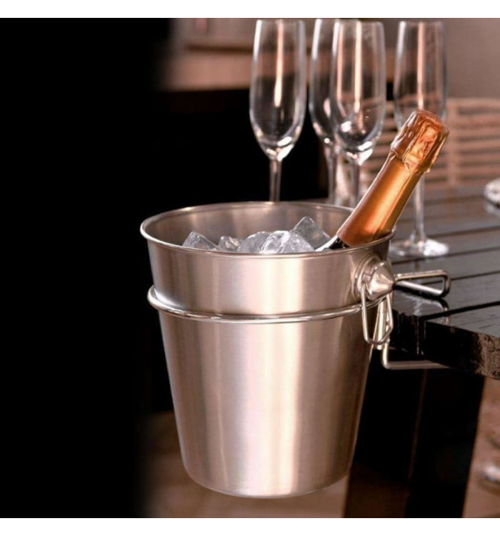 Excellent Houseware Refroidisseur de champagne 3 pcs avec support Inox | Mobilier & Déco