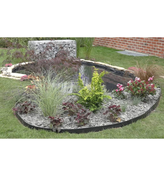 Ubbink Bordure de jardin 14 cm x 15 m 7 mm Noir | Mobilier & Déco
