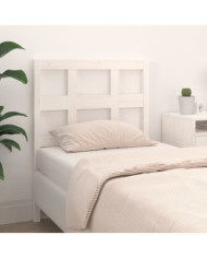 Tête de lit Blanc 95,5x4x100 cm Bois massif de pin | Mobilier & Déco