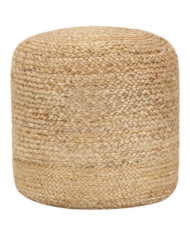 Pouf fait à la main 40 x 45 cm Jute | Mobilier & Déco