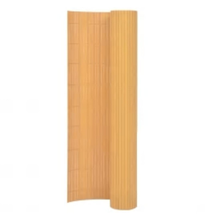 Clôture de jardin double face 110x400 cm Jaune | Mobilier & Déco