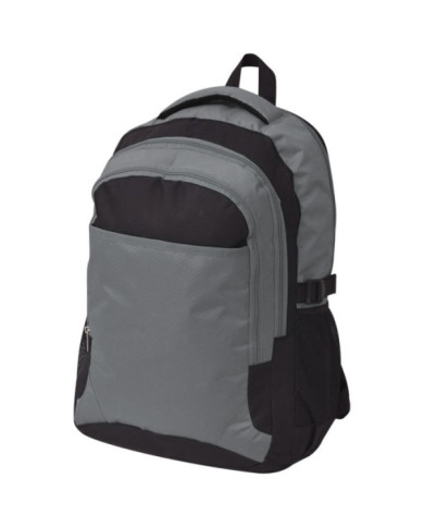 Sac à dos d'école 40 L noir et gris | Mobilier & Déco